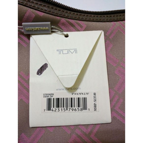 TUMI Signature Logo SMALL Shoulder Purse Bag - Picture 11 of 11